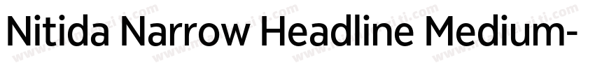 Nitida Narrow Headline Medium字体转换